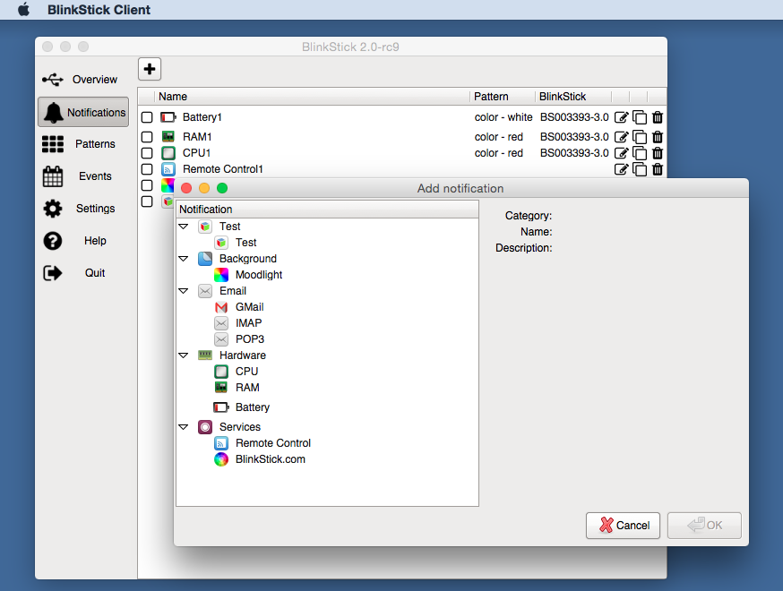 BlinkStick Client on OSX